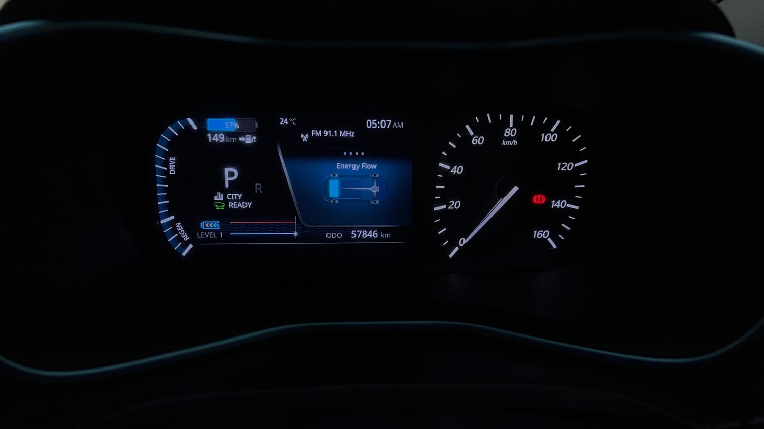 Used 2023 Tata Nexon EV XZ Plus LUX Electric Automatic interior CLUSTERMETER VIEW