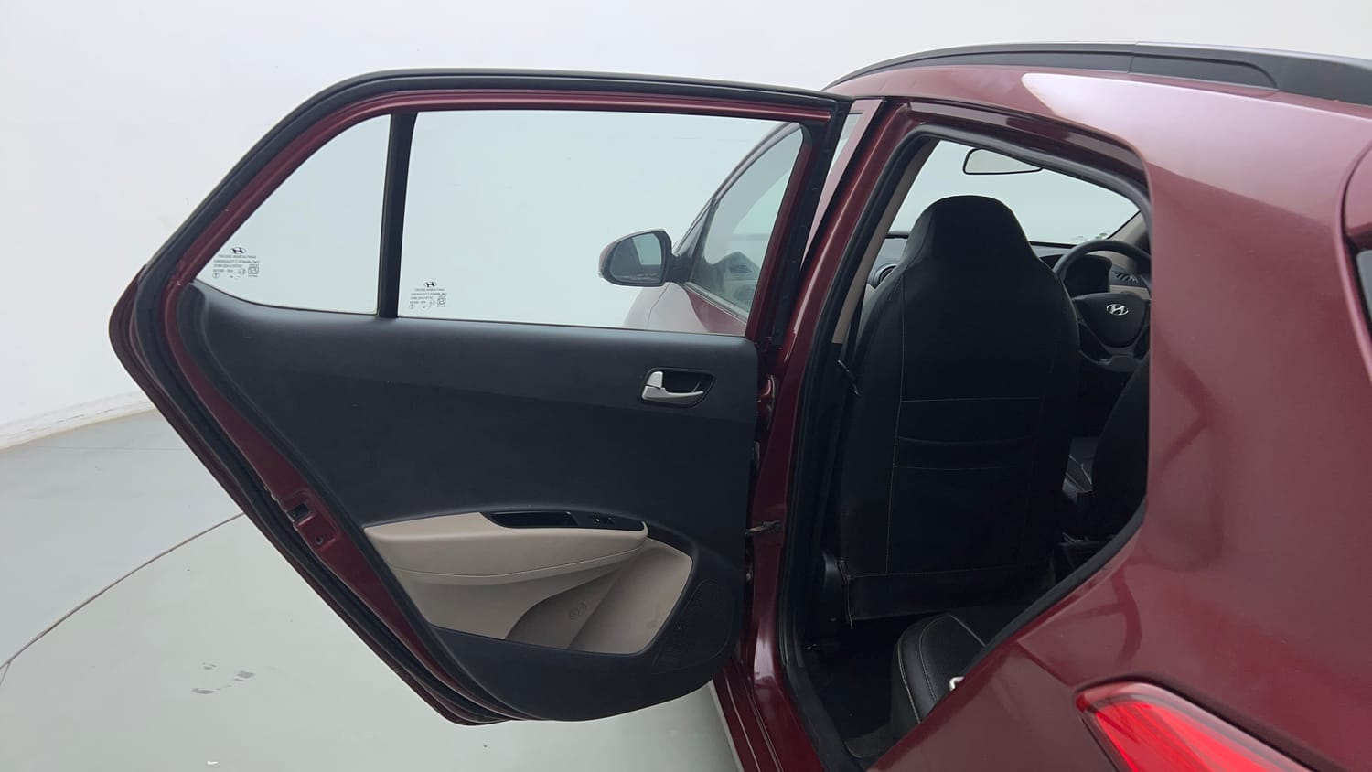 Used 2015 Hyundai Grand i10 Sportz 1.2 Kappa VTVT Petrol Manual interior LEFT REAR DOOR OPEN VIEW
