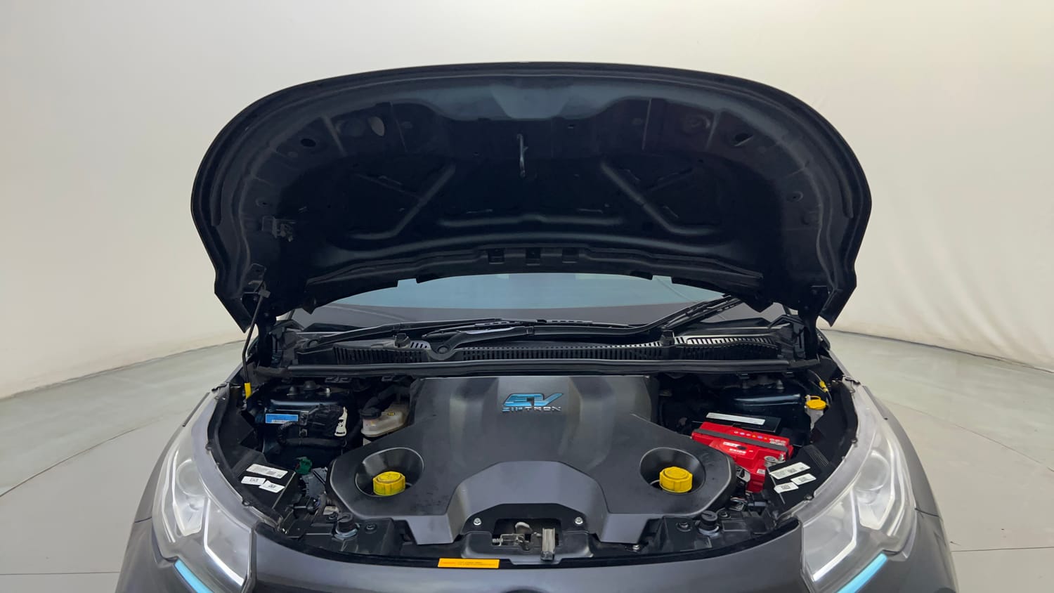 Used 2023 Tata Nexon EV XZ Plus LUX Electric Automatic engine ENGINE & BONNET OPEN FRONT VIEW