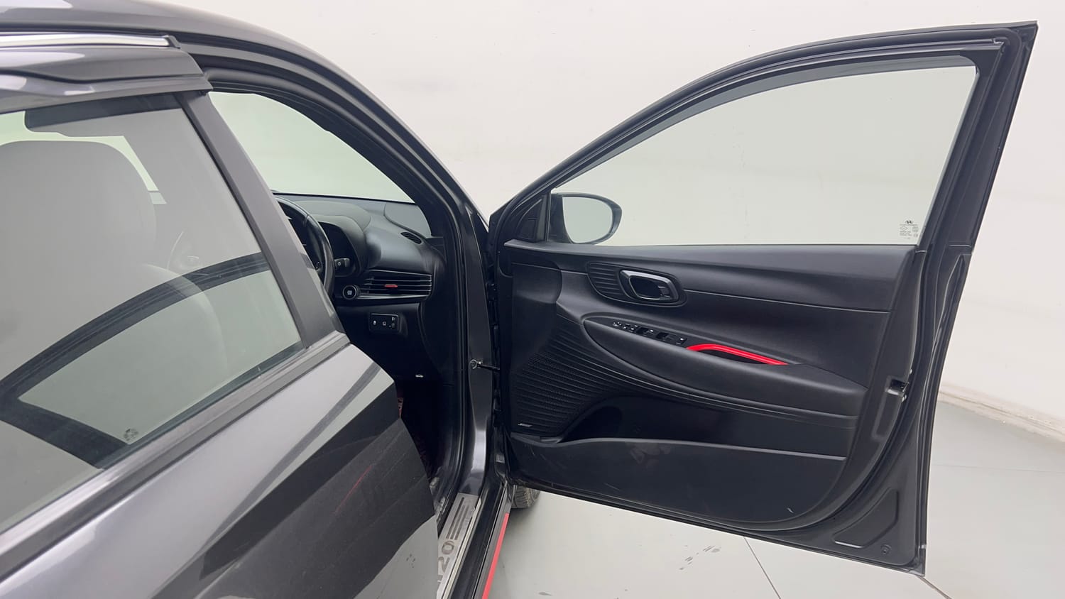 Used 2022 Hyundai i20 N Line N8 1.0 Turbo DCT Petrol Automatic interior RIGHT FRONT DOOR OPEN VIEW