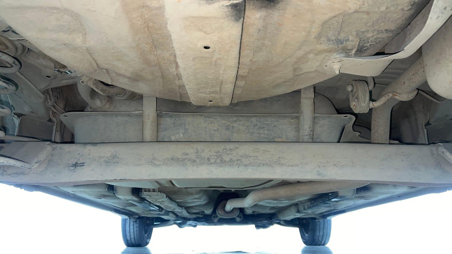 Used 2018 Hyundai Grand i10 Sportz (O) 1.2 Kappa VTVT Petrol Manual extra REAR UNDERBODY VIEW (TAKEN FROM REAR)