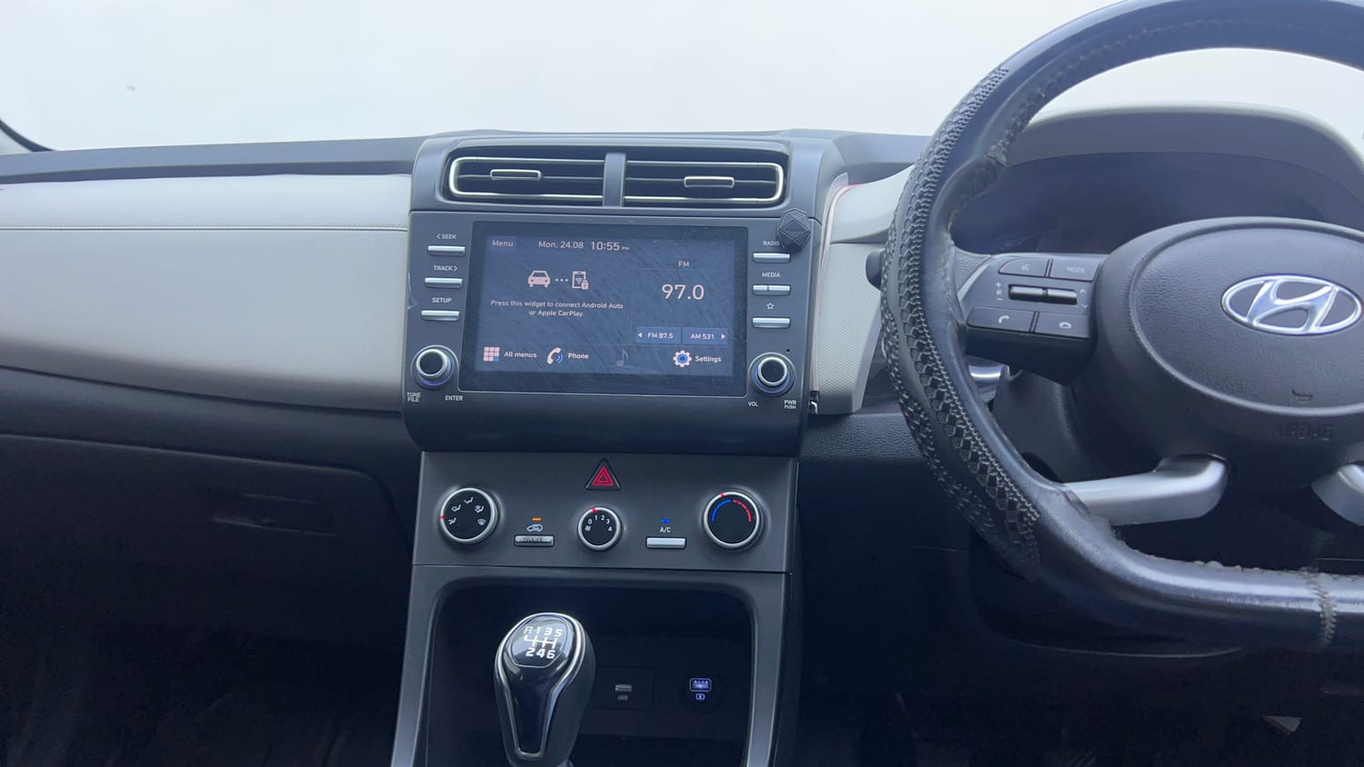 Used 2021 Hyundai Creta EX 1.5 Diesel Diesel Manual interior MUSIC SYSTEM & AC CONTROL VIEW