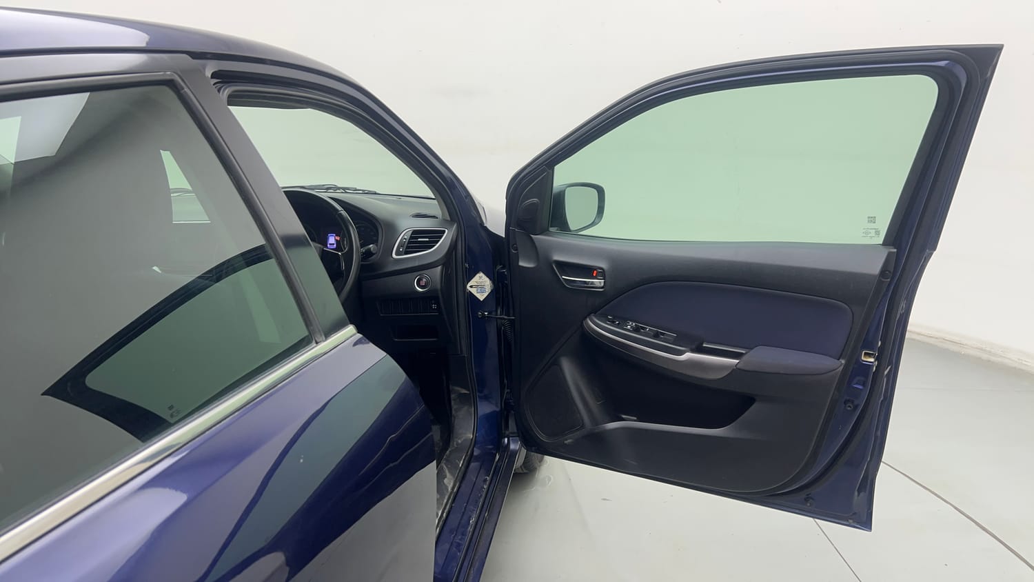 Used 2019 Toyota Glanza V CVT Petrol Automatic interior RIGHT FRONT DOOR OPEN VIEW