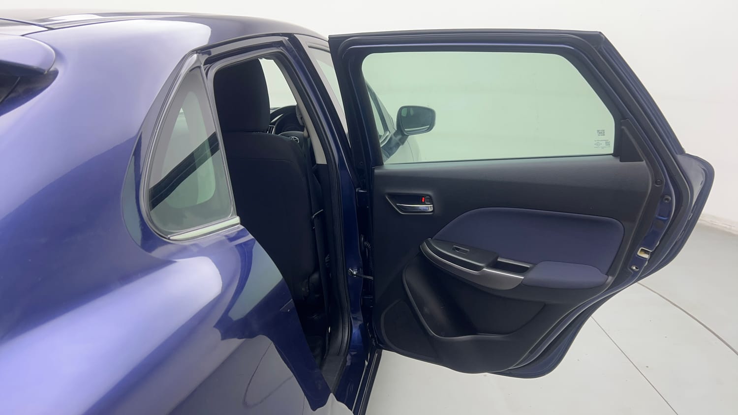 Used 2019 Toyota Glanza V CVT Petrol Automatic interior RIGHT REAR DOOR OPEN VIEW