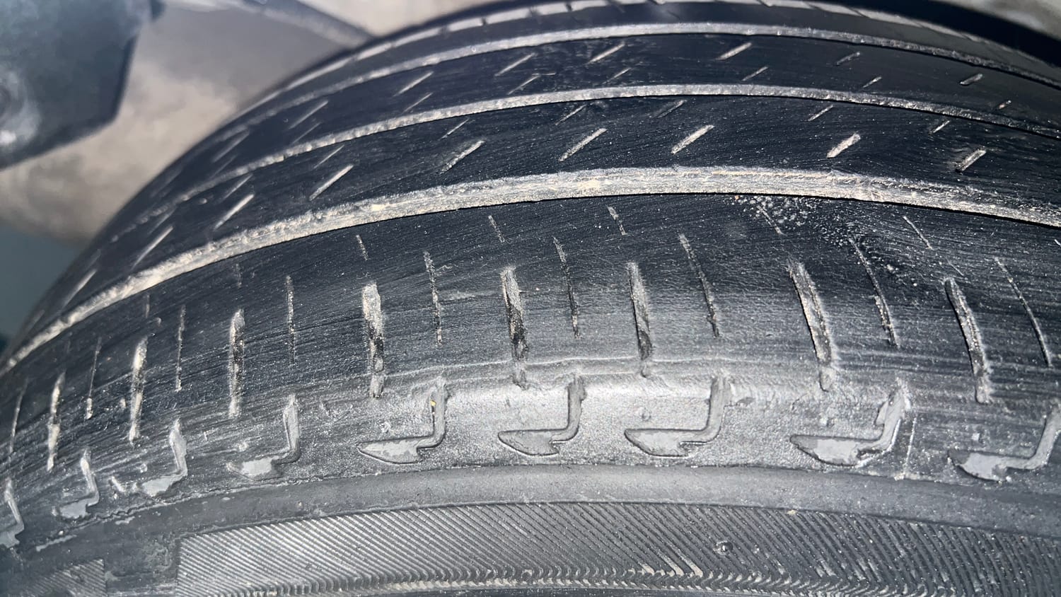 Used 2021 Honda City ZX Petrol Petrol Manual tyres RIGHT REAR TYRE TREAD VIEW