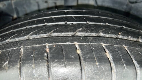 Used 2020 Tata Nexon XM (S) Petrol Manual tyres RIGHT REAR TYRE TREAD VIEW