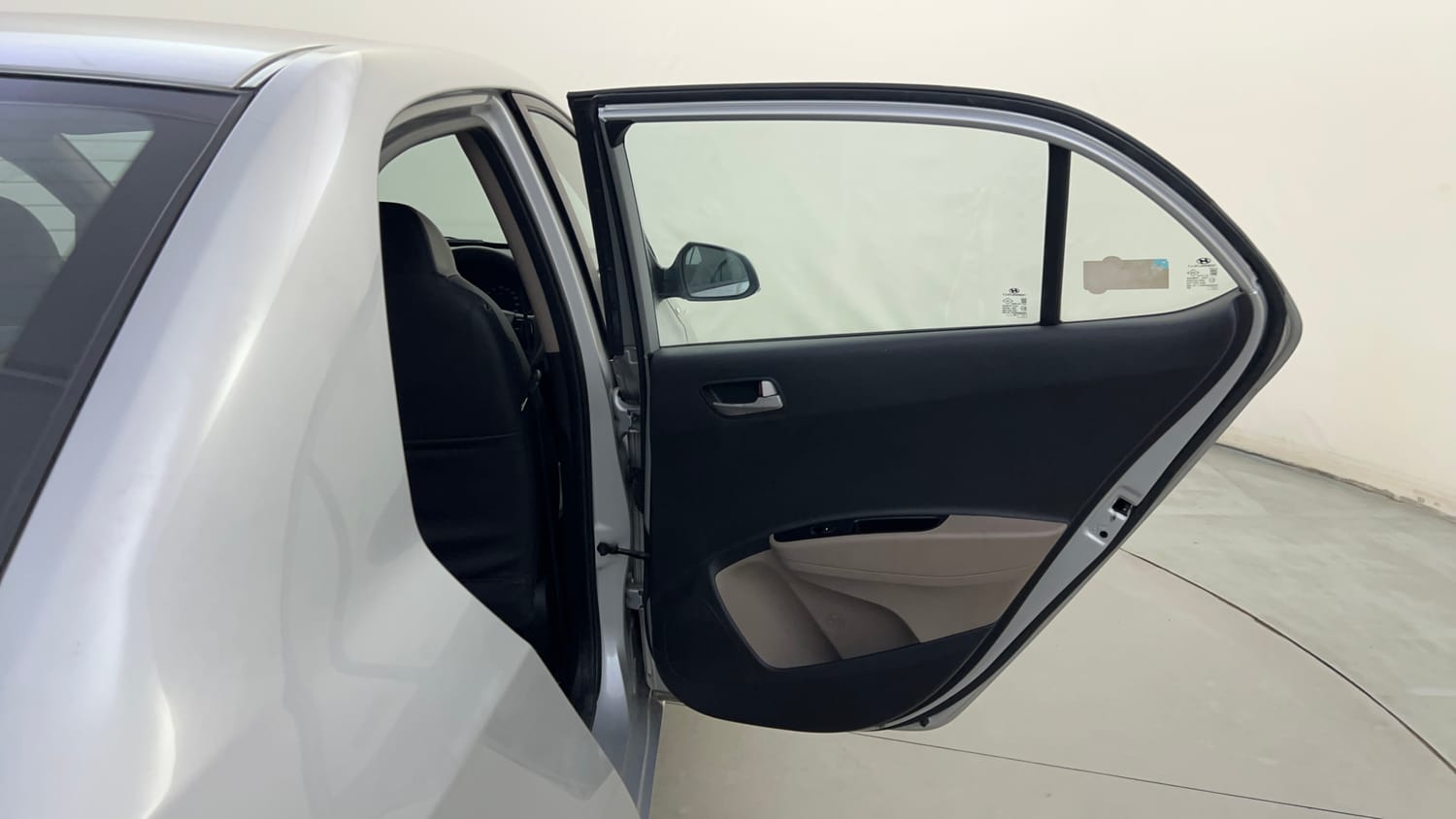 Used 2014 Hyundai Xcent SX AT 1.2 (O) Petrol Automatic interior RIGHT REAR DOOR OPEN VIEW