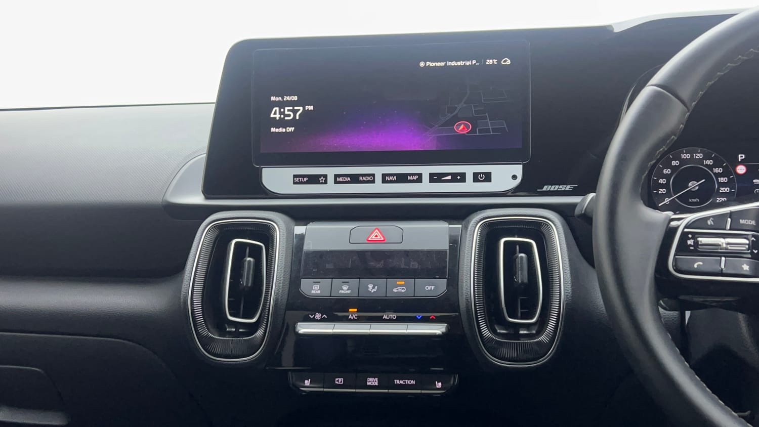 Used 2024 Kia Sonet GTX Plus 1.0 Turbo Petrol DCT Dual Tone Petrol Automatic interior MUSIC SYSTEM & AC CONTROL VIEW
