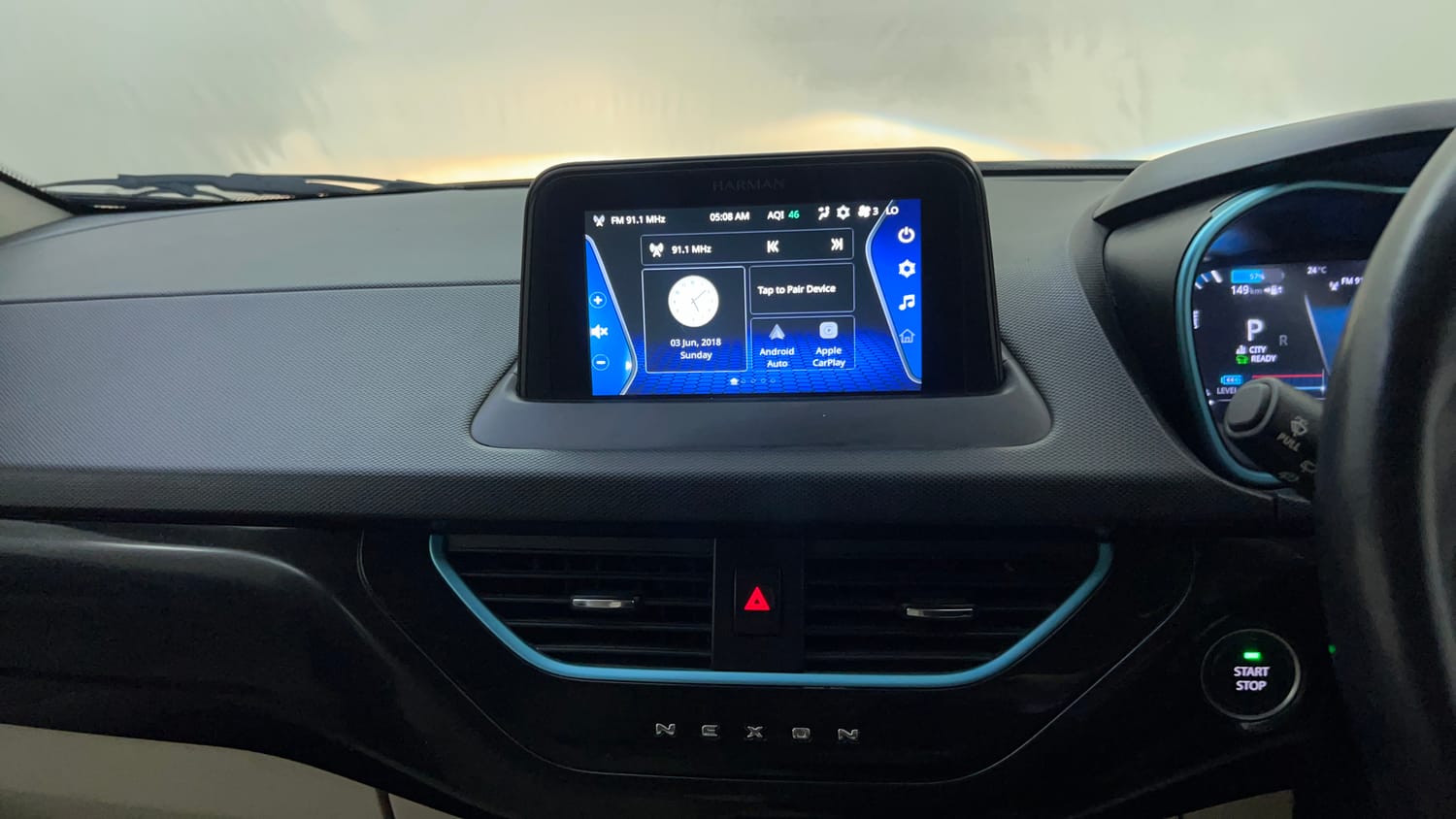 Used 2023 Tata Nexon EV XZ Plus LUX Electric Automatic top_features Integrated (in-dash) music system