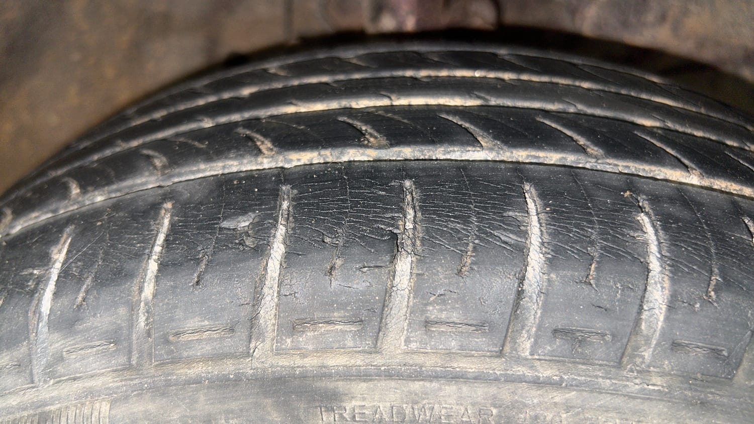 Used 2018 Honda Jazz V Petrol Petrol Manual tyres RIGHT FRONT TYRE TREAD VIEW