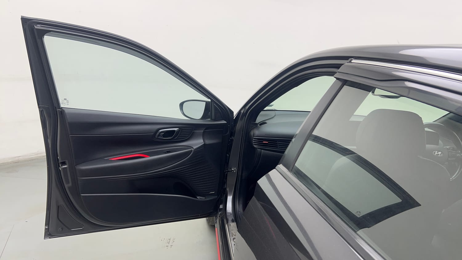 Used 2022 Hyundai i20 N Line N8 1.0 Turbo DCT Petrol Automatic interior LEFT FRONT DOOR OPEN VIEW