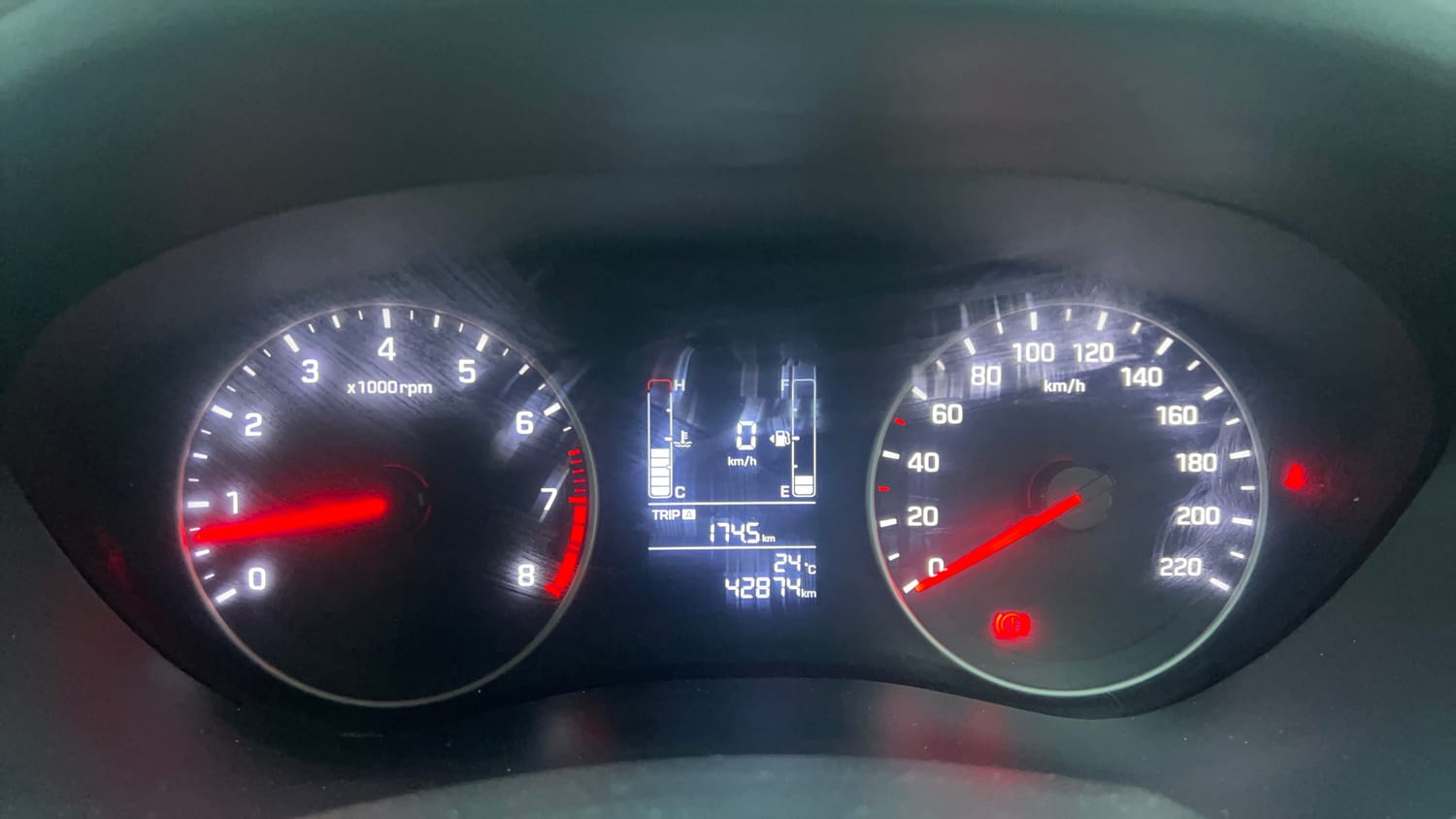 Used 2018 Hyundai Elite i20 Asta 1.2 Petrol Manual interior CLUSTERMETER VIEW
