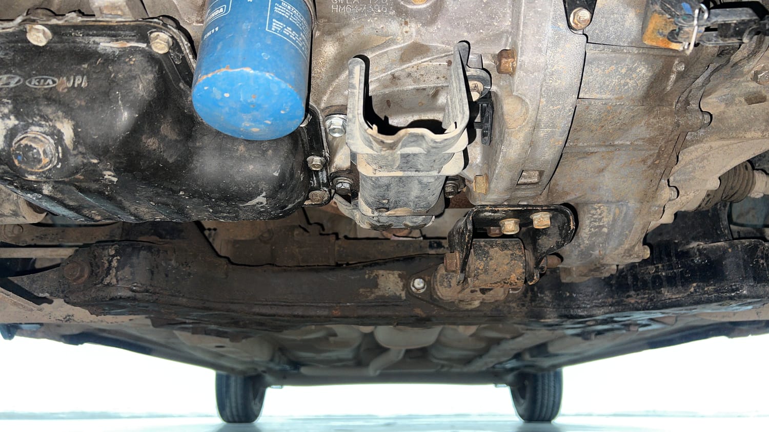 Used 2018 Hyundai Grand i10 Sportz (O) 1.2 Kappa VTVT Petrol Manual extra FRONT LEFT UNDERBODY VIEW