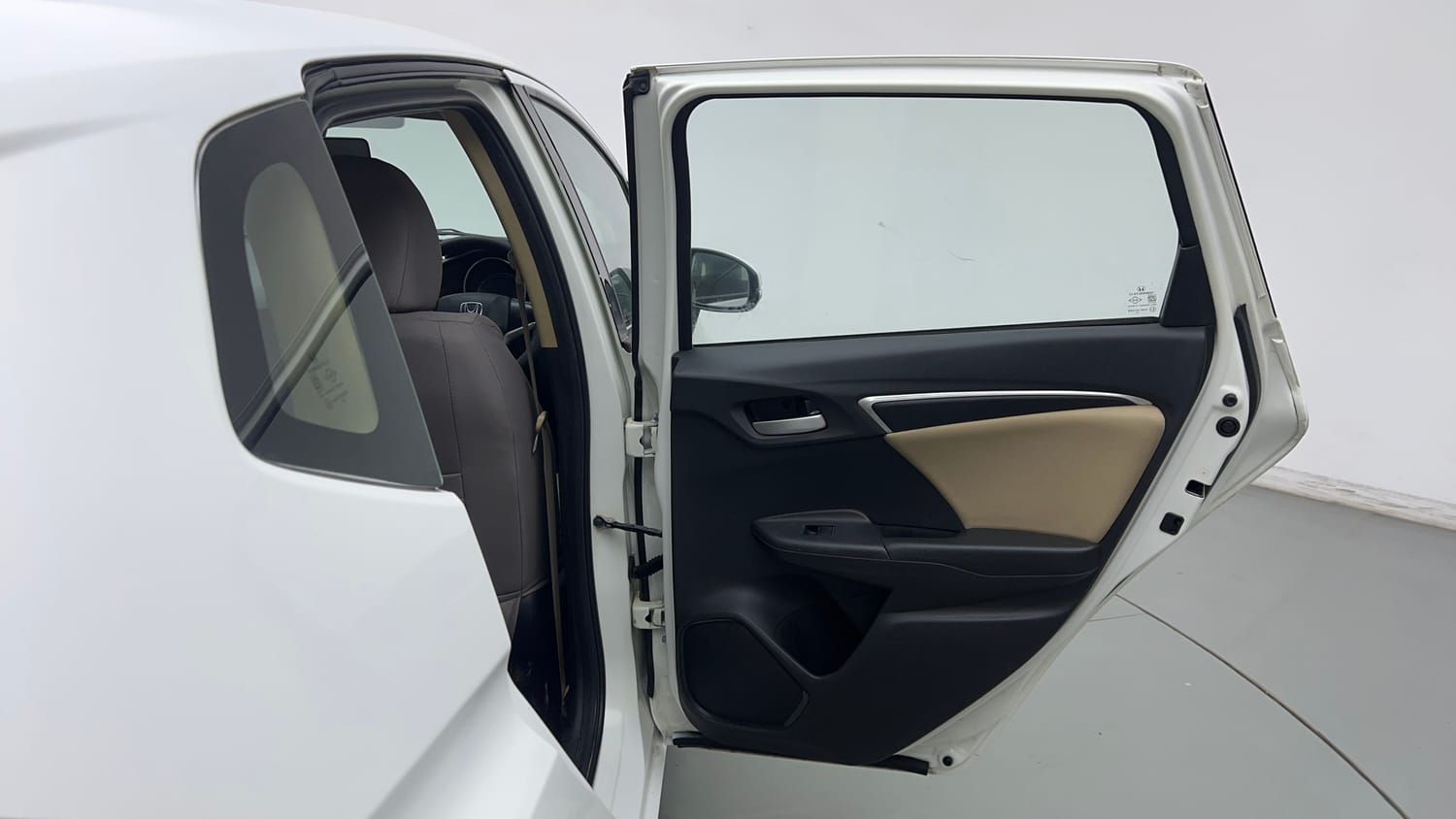 Used 2015 Honda Jazz V AT Petrol Petrol Automatic interior RIGHT REAR DOOR OPEN VIEW