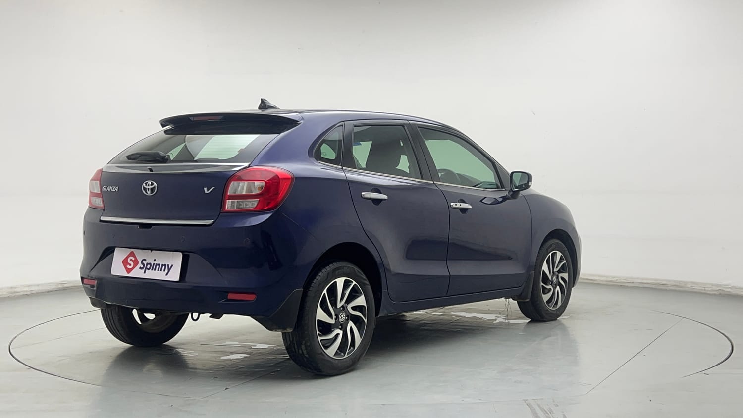 Used 2019 Toyota Glanza V CVT Petrol Automatic exterior RIGHT REAR CORNER VIEW