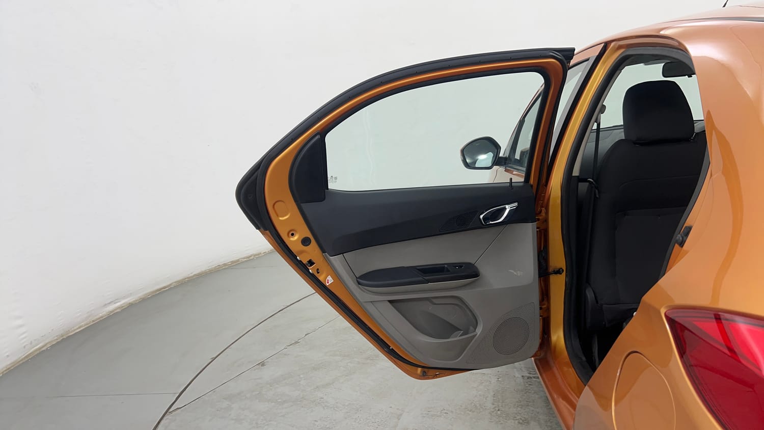 Used 2016 Tata Tiago Revotron XZ Petrol Manual interior LEFT REAR DOOR OPEN VIEW