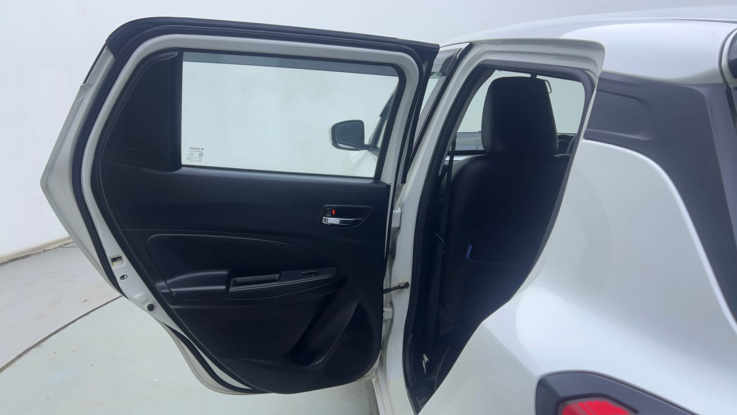 Used 2022 Maruti Suzuki Swift VXi Petrol Manual interior LEFT REAR DOOR OPEN VIEW