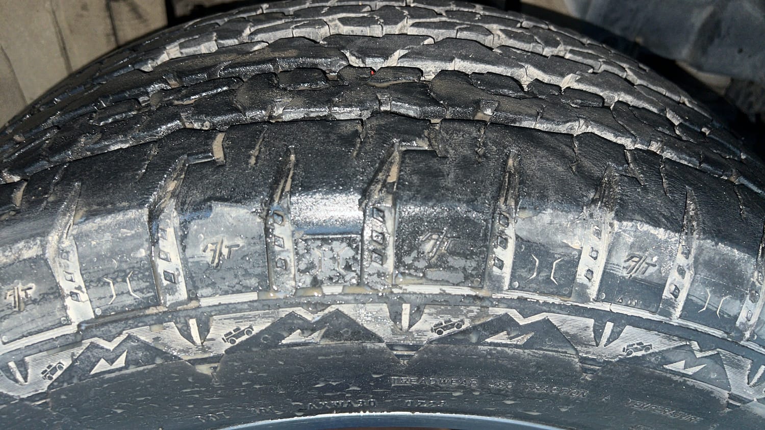 Used 2023 mahindra Thar LX Hard Top Petrol AT 4WD Petrol Automatic tyres RIGHT FRONT TYRE TREAD VIEW