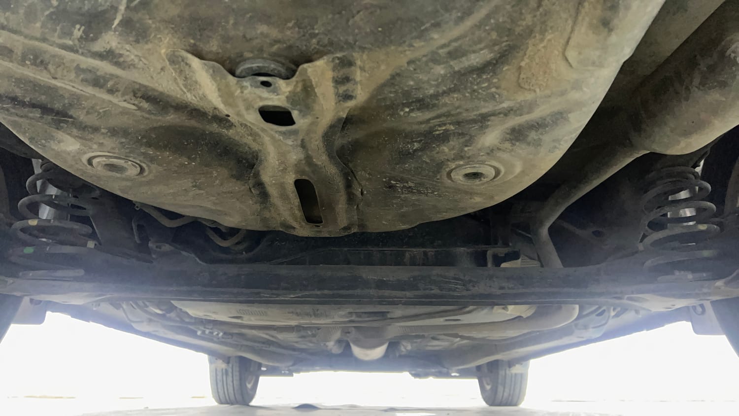 Used 2018 Maruti Suzuki Dzire ZXi AMT Petrol Automatic extra REAR UNDERBODY VIEW (TAKEN FROM REAR)