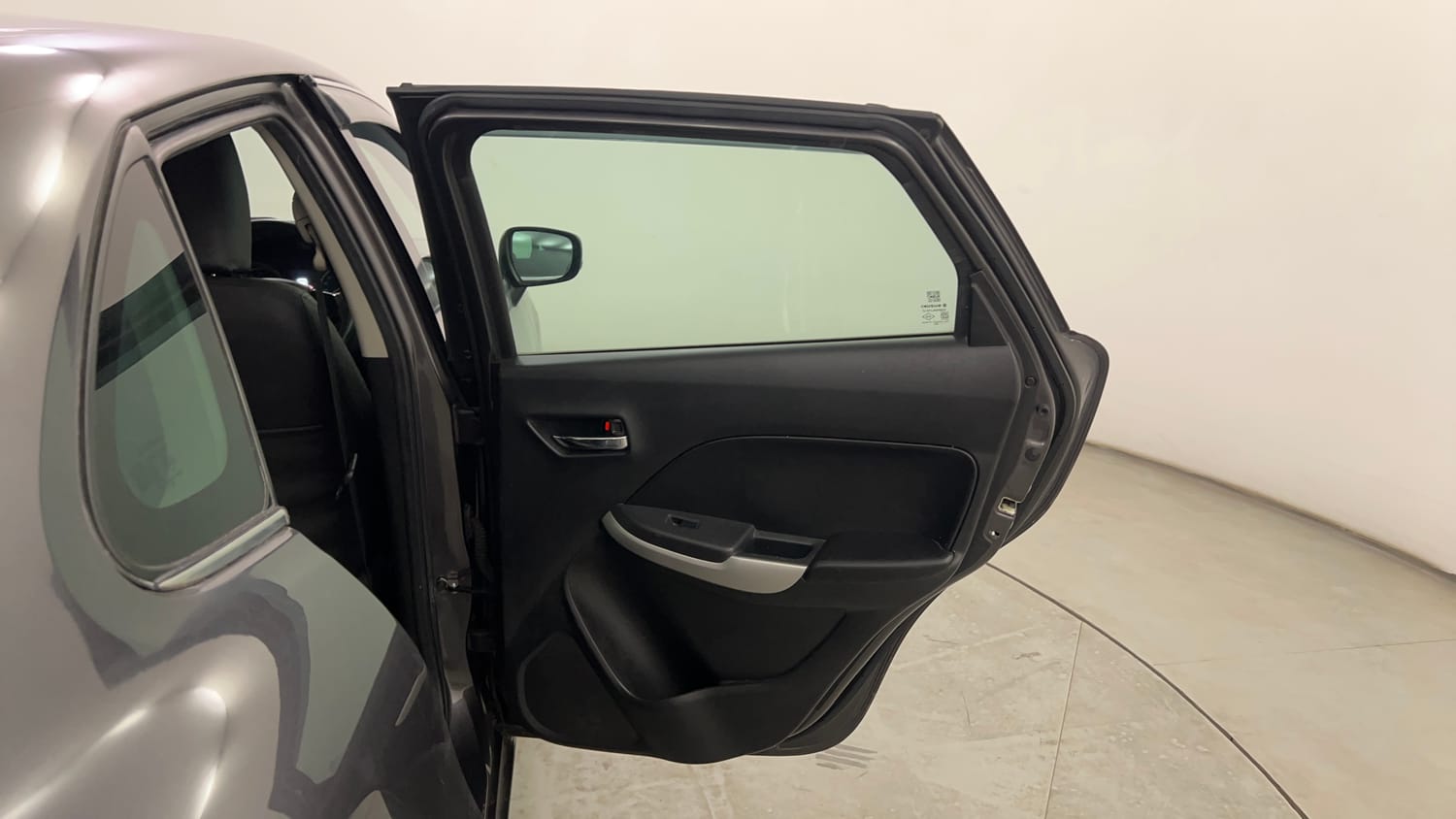 Used 2017 Maruti Suzuki Baleno Zeta 1.2 Petrol Manual interior RIGHT REAR DOOR OPEN VIEW