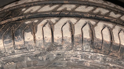 Used 2017 Maruti Suzuki Wagon R VXI Petrol Manual tyres LEFT FRONT TYRE TREAD VIEW