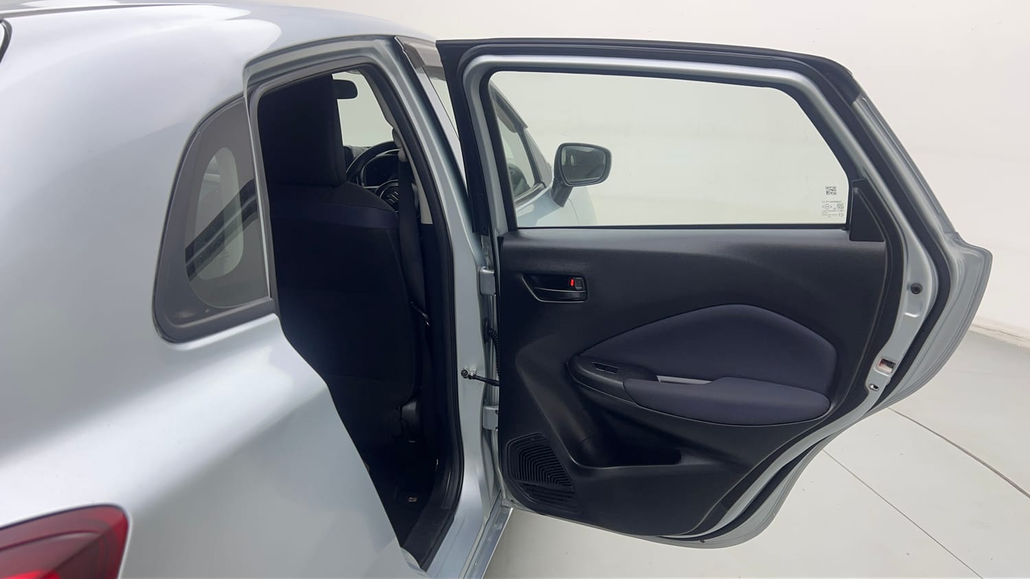 Used 2024 Maruti Suzuki Baleno Sigma MT Petrol Manual interior RIGHT REAR DOOR OPEN VIEW