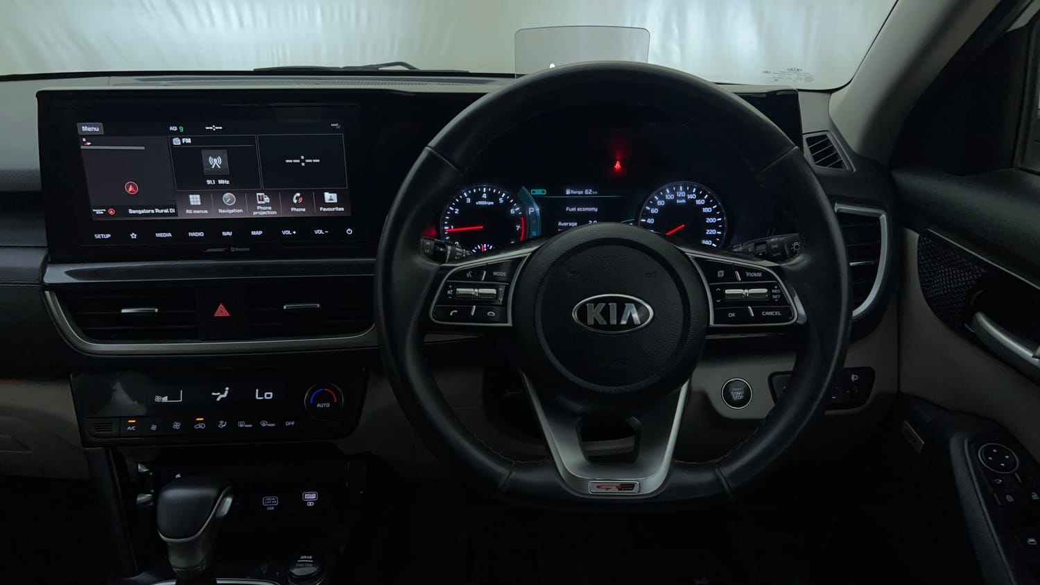Used 2020 kia Seltos GTX Plus DCT 1.4 Petrol Automatic interior STEERING VIEW