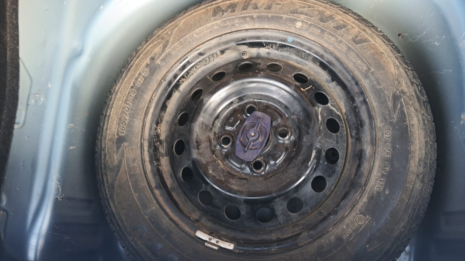 Used 2019 Maruti Suzuki Wagon R ZXi 1.2 AMT Petrol Automatic tyres SPARE TYRE VIEW