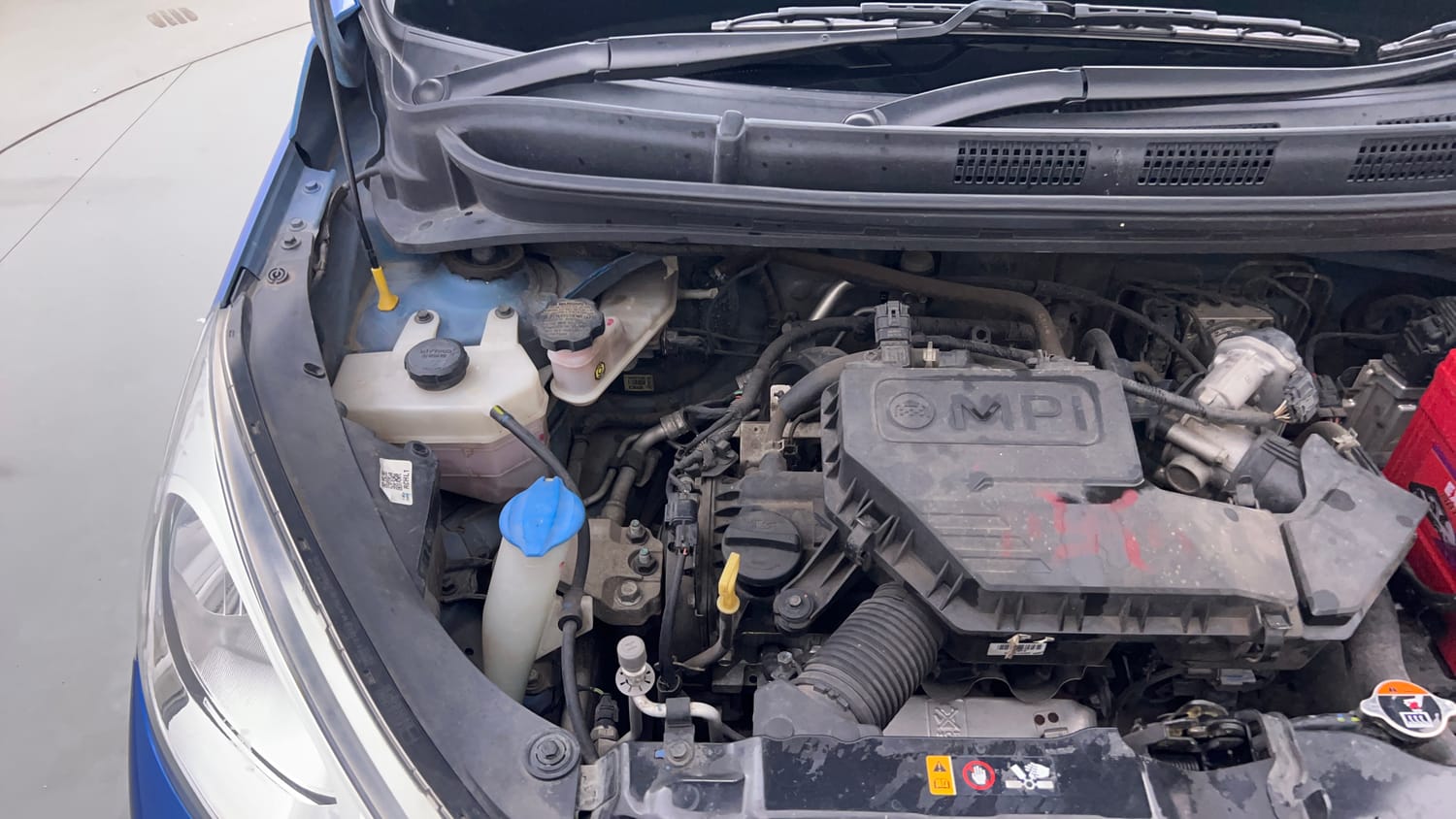 Used 2019 Hyundai Santro Sportz Petrol Manual engine ENGINE RIGHT SIDE VIEW