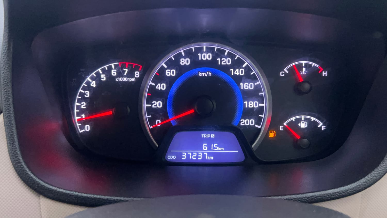 Used 2017 Hyundai Grand i10 Sportz 1.2 Kappa VTVT Petrol Manual interior CLUSTERMETER VIEW