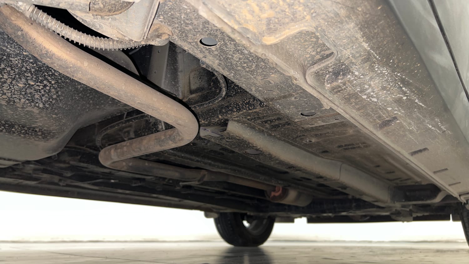 Used 2022 Tata Punch Kaziranga Creative AMT Petrol Automatic extra REAR RIGHT UNDERBODY VIEW