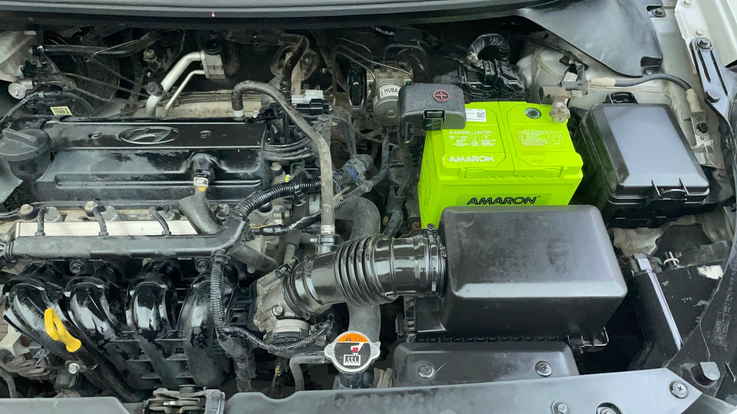 Used 2015 Hyundai Elite i20 Sportz 1.2 Petrol Manual engine ENGINE LEFT SIDE VIEW