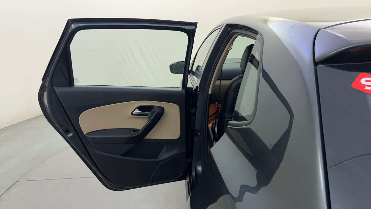 Used 2016 Volkswagen Polo Highline1.2L (P) Petrol Manual interior LEFT REAR DOOR OPEN VIEW