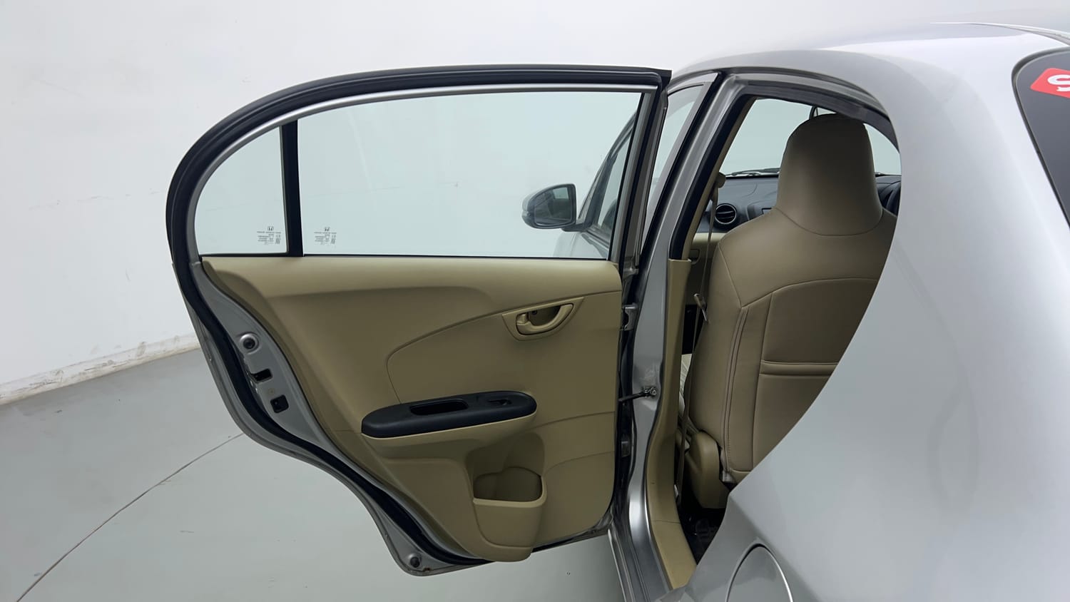 Used 2015 Honda Amaze 1.2 S i-VTEC Petrol Manual interior LEFT REAR DOOR OPEN VIEW