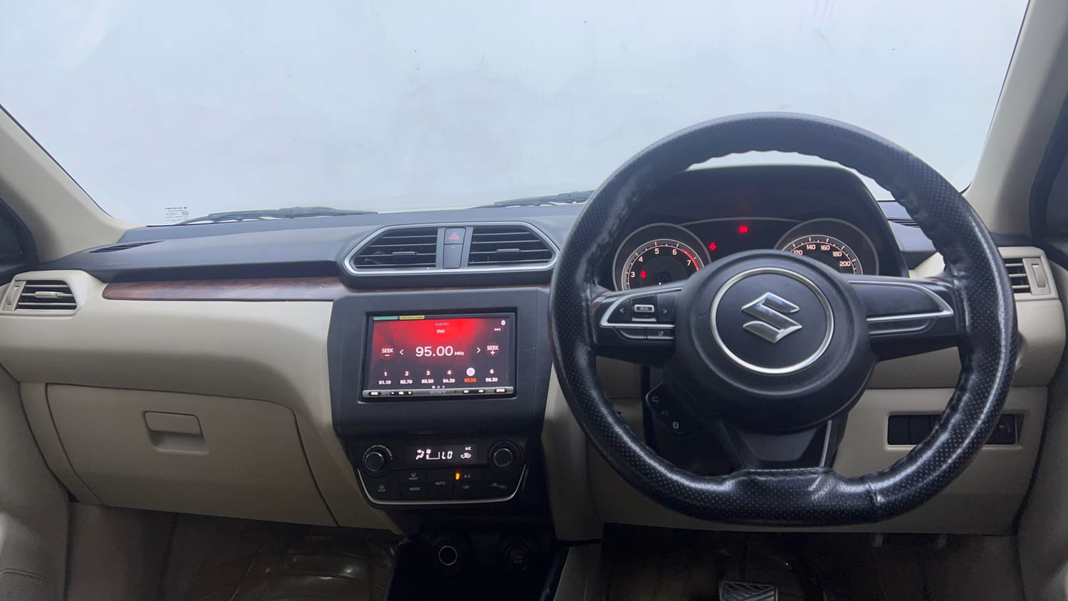 Used 2018 Maruti Suzuki Dzire ZXi AMT Petrol Automatic interior DASHBOARD VIEW