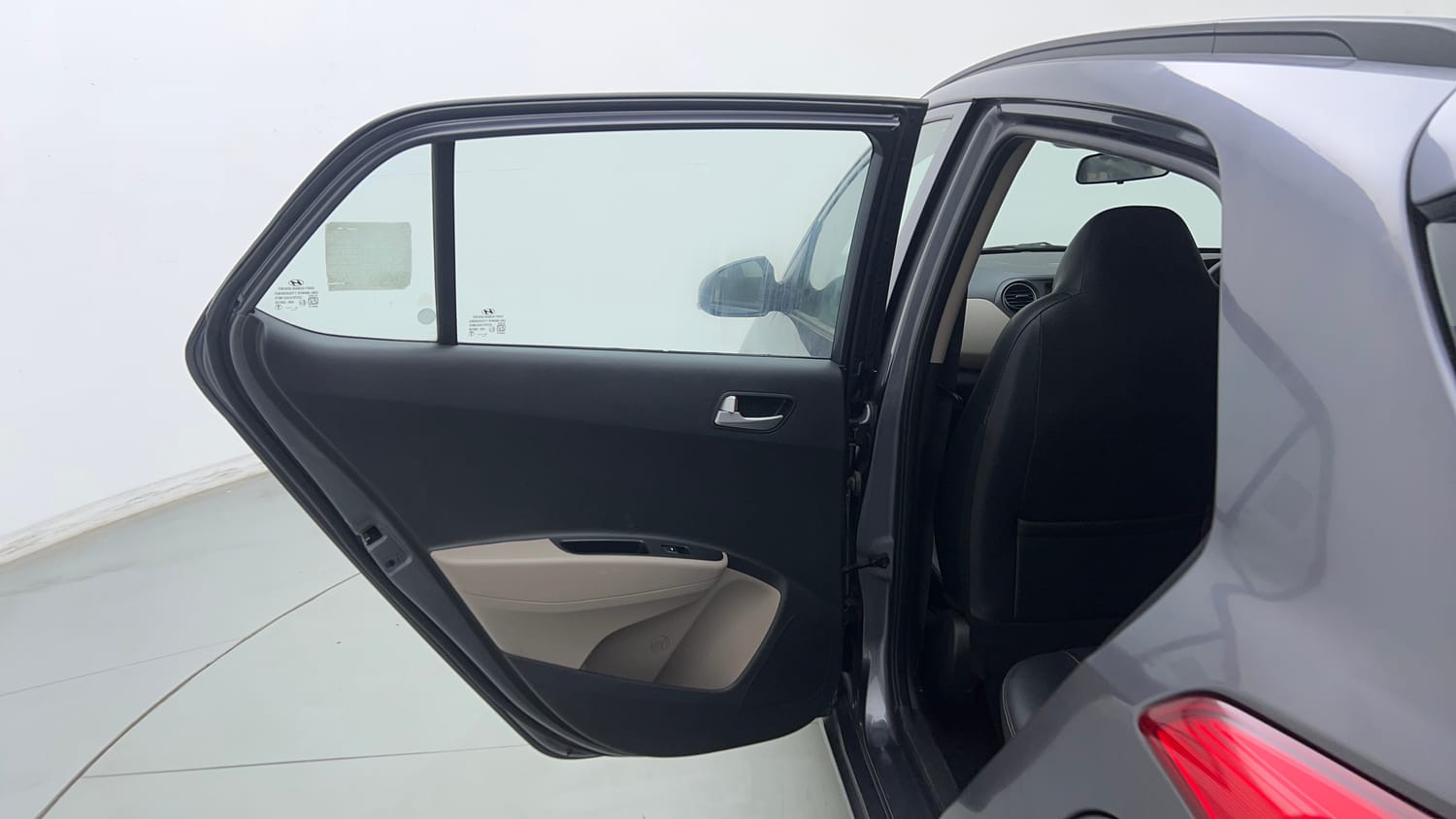 Used 2018 Hyundai Grand i10 Sportz AT 1.2 Kappa VTVT Petrol Automatic interior LEFT REAR DOOR OPEN VIEW