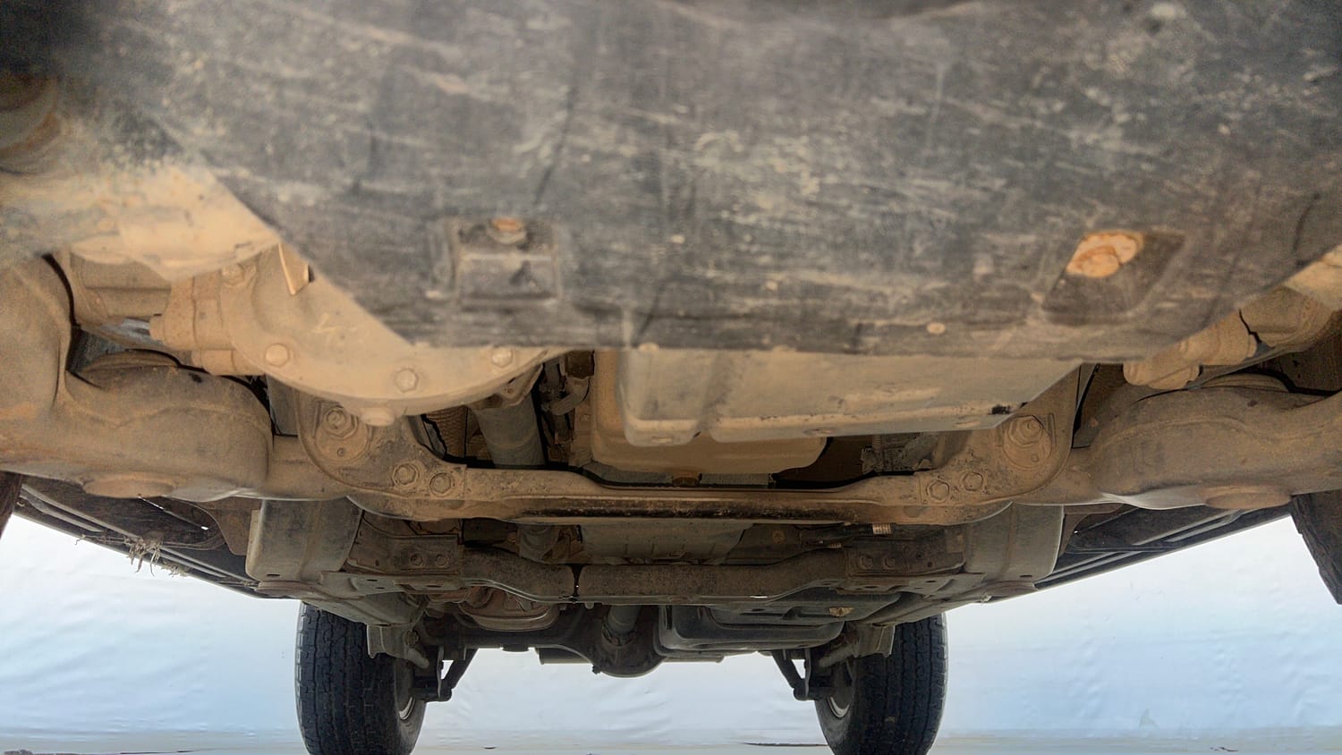 Used 2023 mahindra Thar LX Hard Top Petrol AT 4WD Petrol Automatic extra FRONT LEFT UNDERBODY VIEW