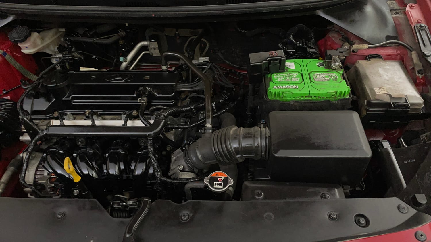Used 2017 Hyundai Elite i20 Magna 1.2 Petrol Manual engine ENGINE LEFT SIDE VIEW