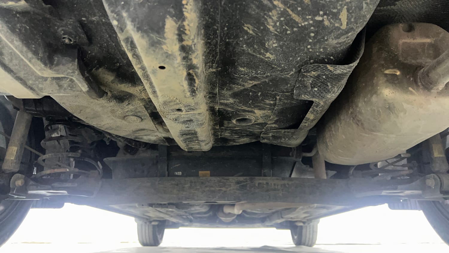 Used 2025 Hyundai Aura SX Plus 1.2 AMT Petrol Petrol Automatic extra REAR UNDERBODY VIEW (TAKEN FROM REAR)
