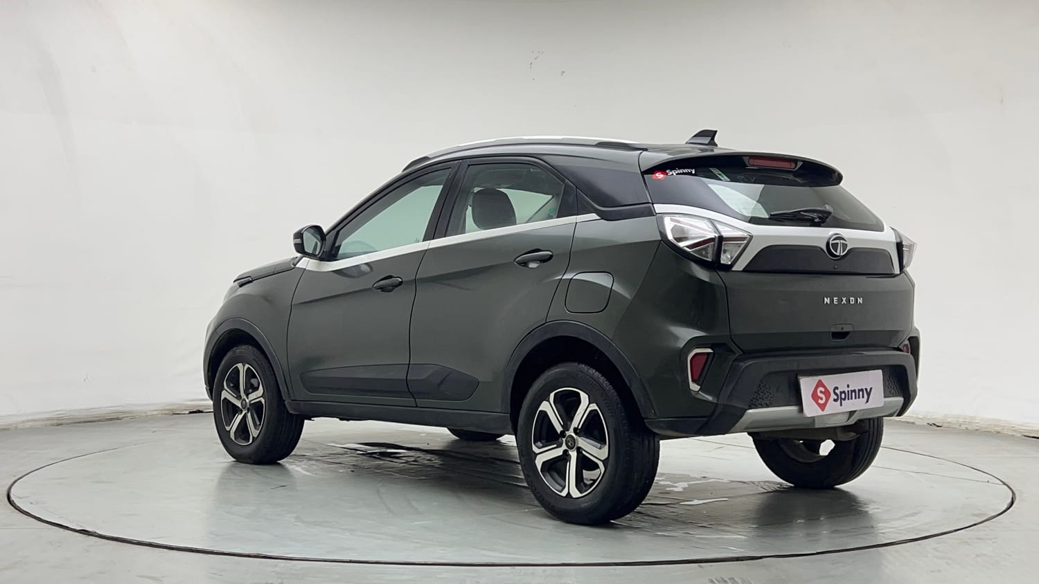 Used 2021 Tata Nexon XZ Plus Petrol Manual exterior LEFT REAR CORNER VIEW