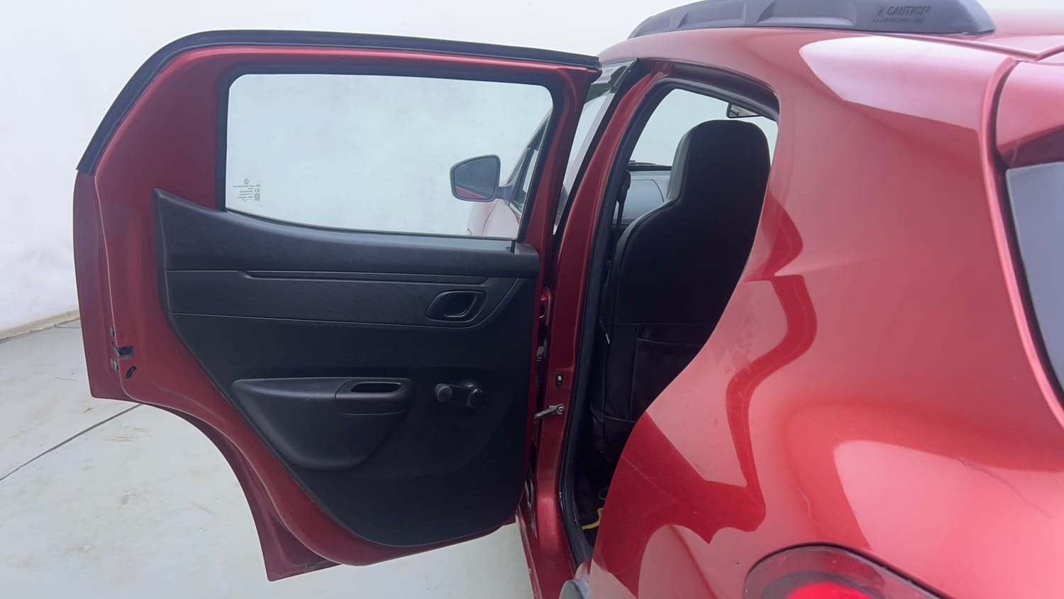 Used 2017 Renault Kwid 1.0 RXT AMT Opt Petrol Automatic interior LEFT REAR DOOR OPEN VIEW
