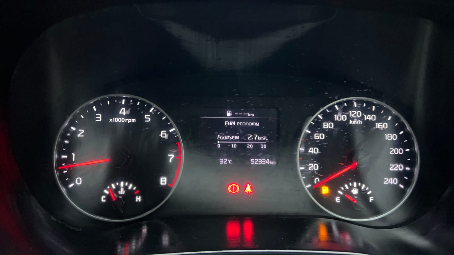 Used 2020 Kia Seltos GTK 1.4 Petrol Manual interior CLUSTERMETER VIEW