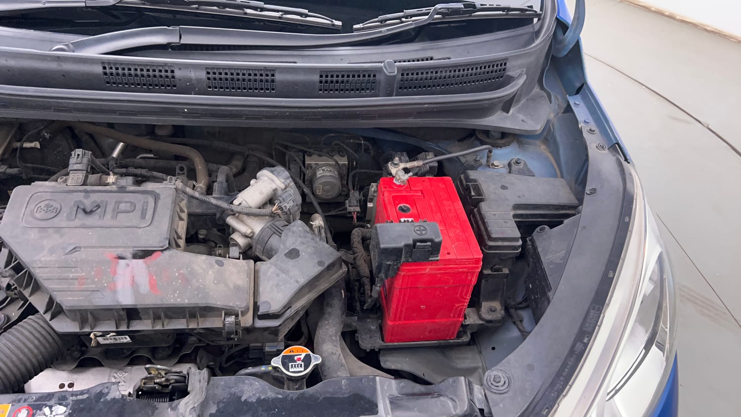 Used 2019 Hyundai Santro Sportz Petrol Manual engine ENGINE LEFT SIDE VIEW