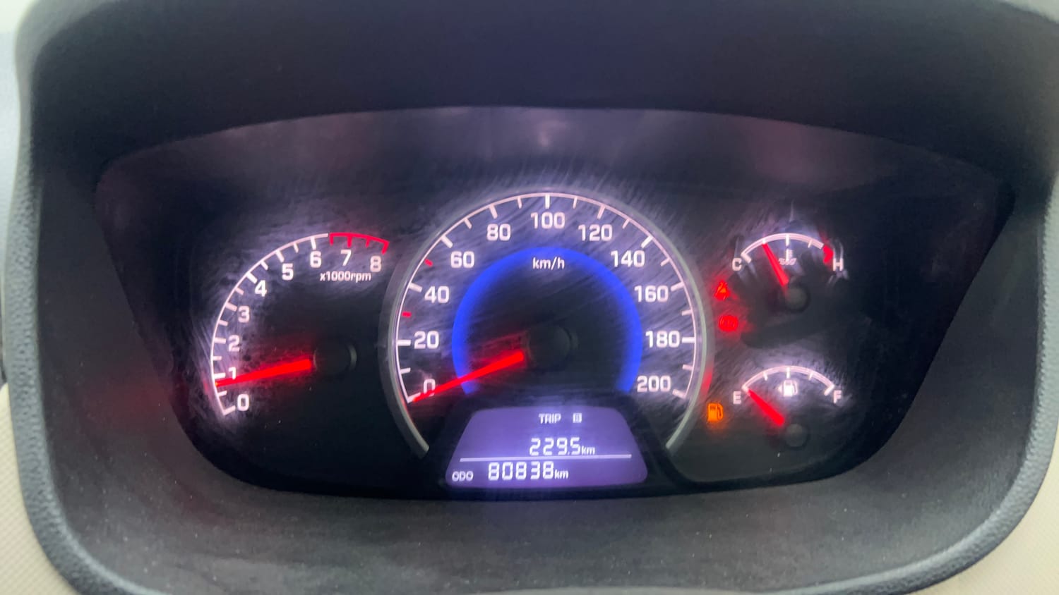 Used 2018 Hyundai Grand i10 Sportz (O) 1.2 Kappa VTVT Petrol Manual interior CLUSTERMETER VIEW
