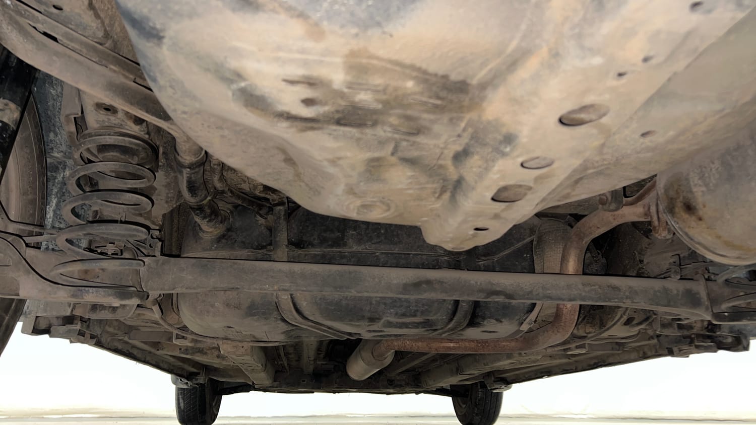 Used 2012 Maruti Suzuki Swift Dzire VXI Petrol Manual extra REAR UNDERBODY VIEW (TAKEN FROM REAR)