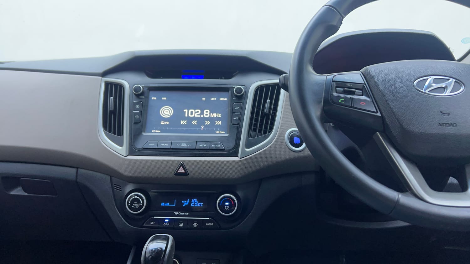 Used 2016 Hyundai Creta 1.6 SX Plus AT Petrol Petrol Automatic interior MUSIC SYSTEM & AC CONTROL VIEW