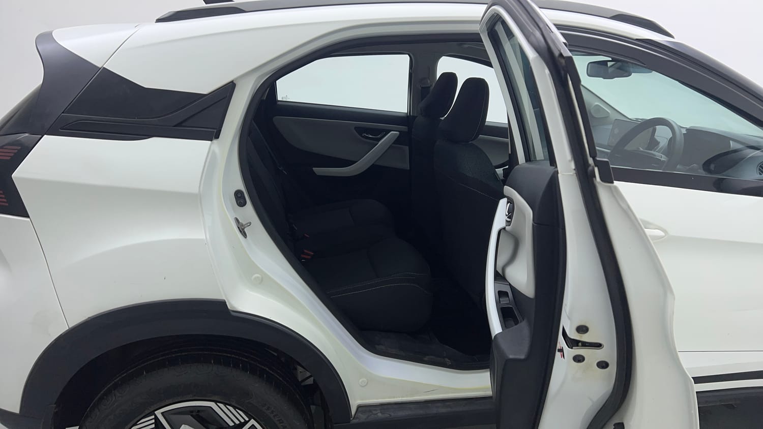 Used 2023 Tata Nexon Creative Plus 1.2 Revotron Petrol 6MT Petrol Manual interior RIGHT SIDE REAR DOOR CABIN VIEW