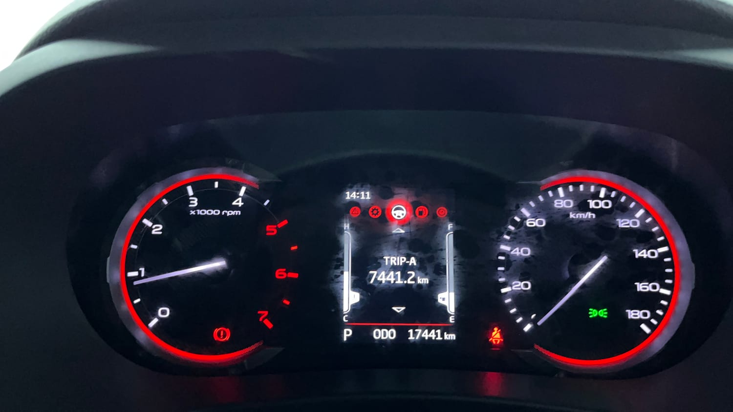 Used 2024 Mahindra Thar LX Hard Top Diesel AT 4WD Diesel Automatic interior CLUSTERMETER VIEW