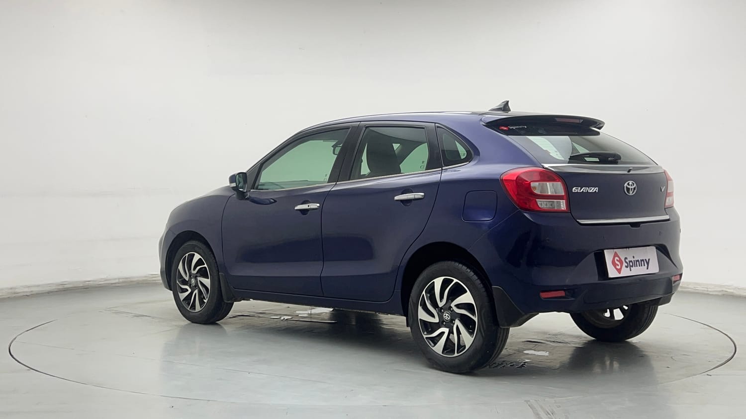 Used 2019 Toyota Glanza V CVT Petrol Automatic exterior LEFT REAR CORNER VIEW