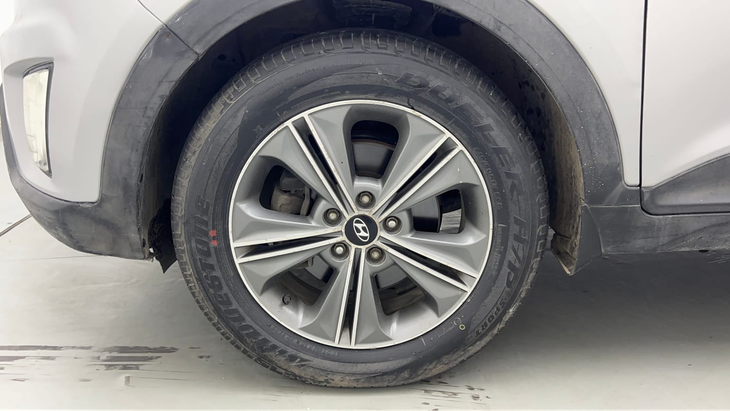 Used 2016 Hyundai Creta 1.6 SX Plus AT Petrol Petrol Automatic tyres LEFT FRONT TYRE RIM VIEW